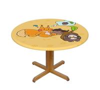 WZYWHJ Nappe ronde imperméable et infroissable pour décoration de table de salle à manger Motif graines de tournesol