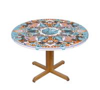 WZYWHJ Nappe ronde imperméable et infroissable pour table de salle à manger