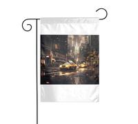 Wzywhj New York Fashion Photo Drapeau de jardin d'été double face Décoration cour 30,5 x 45,7 cm