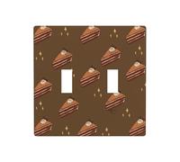 WZYWHJ Panneau en thermoplastique imprimé carré chocolat pour interrupteur mural décoratif qui n'est pas facilement endommagé