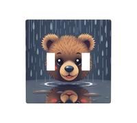 WZYWHJ Panneau en thermoplastique pour interrupteur Motif panda Avatar Plaque murale décorative qui n'est pas facilement endommagée
