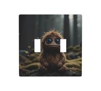 WZYWHJ Panneau en thermoplastique pour interrupteur Motif petit monstre mignon - Plaque murale décorative qui n'est pas facilement endommagée