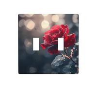 WZYWHJ Panneau en thermoplastique pour interrupteur Motif roses rouges