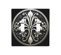 WZYWHJ Panneau rond en thermoplastique pour interrupteur mural décoratif qui n'est pas facilement endommagé