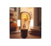 WZYWHJ Panneau thermoplastique à impression d'ampoule chaude pour interrupteur mural décoratif qui n'est pas facilement endommagé