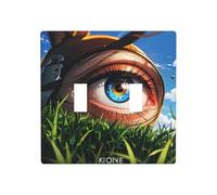 WZYWHJ Panneau thermoplastique à impression œil mystérieux pour interrupteur mural décoratif qui n'est pas facilement endommagé