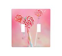 WZYWHJ Panneau thermoplastique coloré motif sucettes pour interrupteur mural décoratif qui n'est pas facilement endommagé