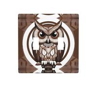WZYWHJ Panneau thermoplastique décoratif pour interrupteur Motif hibou de dessin animé qui n'est pas facilement endommagé