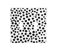 WZYWHJ Panneau thermoplastique imprimé à pois noirs et blancs pour interrupteur mural décoratif qui n'est pas facilement endommagé