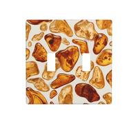 WZYWHJ Panneau thermoplastique imprimé ambre de la Baltique pour interrupteur mural décoratif qui n'est pas facilement endommagé