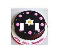 WZYWHJ Panneau thermoplastique imprimé gâteau chocolat noir pour interrupteur décoratif plaque murale qui n'est pas facilement endommagée