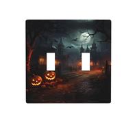 WZYWHJ Panneau thermoplastique imprimé horreur d'Halloween pour interrupteur mural décoratif qui n'est pas facilement endommagé