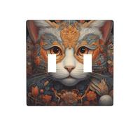 WZYWHJ Panneau thermoplastique imprimé œil de chat pour interrupteur mural décoratif qui n'est pas facilement endommagé