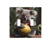 WZYWHJ Panneau thermoplastique imprimé Koala coquin pour interrupteur mural décoratif qui n'est pas facilement endommagé