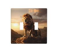 WZYWHJ Panneau thermoplastique imprimé Le Roi Lion pour interrupteur mural décoratif qui n'est pas facilement endommagé