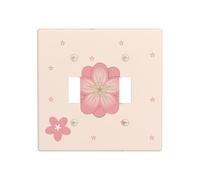 WZYWHJ Panneau thermoplastique imprimé petites fleurs de cerisier pour interrupteur mural décoratif qui n'est pas facilement endommagé