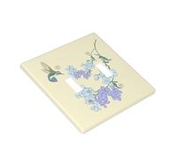 WZYWHJ Panneau thermoplastique, motif orchidées fraîches, pour interrupteur, plaque murale décorative qui n'est pas facilement endommagée