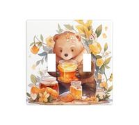 WZYWHJ Panneau thermoplastique pour interrupteur Motif ours volant miel Plaque murale décorative qui n'est pas facilement endommagée
