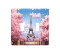 WZYWHJ Panneau thermoplastique pour interrupteur Motif Tour Eiffel Paris Street Rose