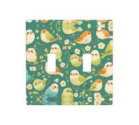 WZYWHJ Panneau thermoplastique pour interrupteur mural décoratif avec motif petit oiseau qui n'est pas facilement endommagé