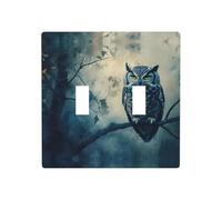 WZYWHJ Panneau thermoplastique silencieux en forme de hibou pour interrupteur décoratif - Plaque murale qui n'est pas facilement endommagée