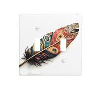 WZYWHJ Panneau thermoplastique unique en forme de plumes pour interrupteur mural décoratif qui n'est pas facilement endommagé