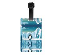 WZYWHJ Penguin Antarctica Ice Printing Étiquettes de sac à bagages, étiquettes de protection de la vie privée pour homme et femme