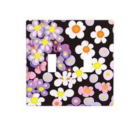 WZYWHJ Petit panneau thermoplastique à motif floral pour interrupteur mural décoratif qui n'est pas facilement endommagé