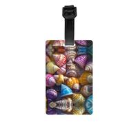 WZYWHJ Petite étiquette de bagage avec bracelet amovible - Crochet de voyage pour une identification pratique - Léger et personnalisé taille de carte de visite