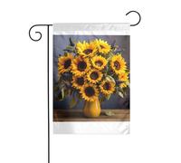 Wzywhj Photo Bouquet de tournesols Drapeau de jardin d'été double face Décoration cour 30,5 x 45,7 cm