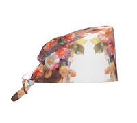 WZYWHJ Pig in The Flowerpot Chapeau de travail pour nettoyage d'images et de nettoyage de photos Convient pour homme et femme Sangle élastique réglable Noir