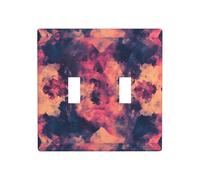 WZYWHJ Plaque murale décorative colorée à motif tie-dye de 11,4 x 11,4 cm, durable et élégante pour les zones résidentielles et commerciales