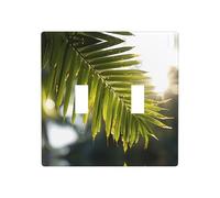 WZYWHJ Plaque murale décorative en forme de feuille de bambou, durable et élégante pour les zones résidentielles et commerciales 11,4 x 11,4 cm
