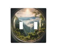 WZYWHJ Plaque murale décorative imprimée avec un beau paysage dans la bulle - 11,4 x 11,4 cm - Durable et élégante pour les zones résidentielles et commerciales