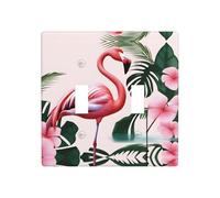 WZYWHJ Plaque murale décorative imprimée flamant rose romantique 11,4 x 11,4 cm, durable et élégante pour les zones résidentielles et commerciales