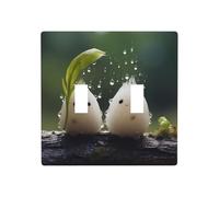 WZYWHJ Plaque murale décorative imprimée Little Frost in the Rain 11,4 x 11,4 cm, durable et élégante pour les zones résidentielles et commerciales