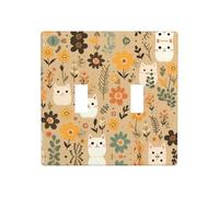 WZYWHJ Plaque murale décorative motif chat dans le buisson, 11,4 x 11,4 cm, durable et élégante pour les zones résidentielles et commerciales