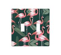 WZYWHJ Plaque murale décorative motif flamant rose, durable et élégante pour zones résidentielles et commerciales 11,4 x 11,4 cm