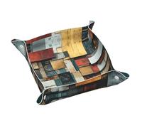 WZYWHJ Plateau de rangement en cuir pour table de chevet, bureau, coiffeuse, etc. Facile à nettoyer - Petits fragments de mémoire