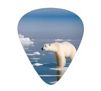 Wzywhj Polar Bear Ice Lot de 12 médiators à prise en main facile pour votre basse, ukulélé, guitare acoustique et électrique