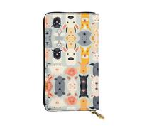 WZYWHJ Portefeuille élégant en cuir avec image d'animation pour enfants - Longue pochette pour femme, matériau durable, 12 emplacements pour cartes, compartiments à fermeture éclair