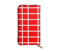 WZYWHJ Portefeuille élégant en cuir imprimé drapeau danois du Danemark - Longue pochette pour femme, matériau durable, 12 emplacements pour cartes, compartiments zippés, noir, taille unique, Noir ,