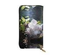 WZYWHJ Portefeuille élégant en cuir imprimé rock candy - Longue pochette pour femme, matériau durable, 12 emplacements pour cartes, compartiments zippés, noir, taille unique, Noir , Taille unique