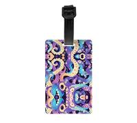 WZYWHJ Poulpe Tentacules (1) Étiquette de sac à bagages, étiquettes de protection de la vie privée pour homme et femme