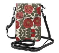 WZYWHJ Rose of the Season Prints Sac à bandoulière en cuir pour femme avec bandoulière réglable