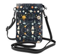 WZYWHJ Sac à bandoulière à rabat en cuir imprimé physique pour téléphone - Cadeau polyvalent pour femme pour la marche, le camping, le shopping et les voyages