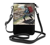 WZYWHJ Sac à bandoulière en cuir avec motif épée de chat pour femme avec bandoulière réglable