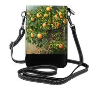 WZYWHJ Sac à bandoulière en cuir pour femme avec bandoulière réglable Motif arbre fruitier de la passion