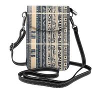 WZYWHJ Sac à bandoulière en cuir pour femme avec illustration des peuples africains avec bandoulière réglable