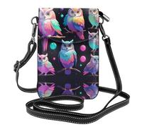 WZYWHJ Sac à bandoulière en cuir pour femme Motif chouette Aurora avec bandoulière réglable